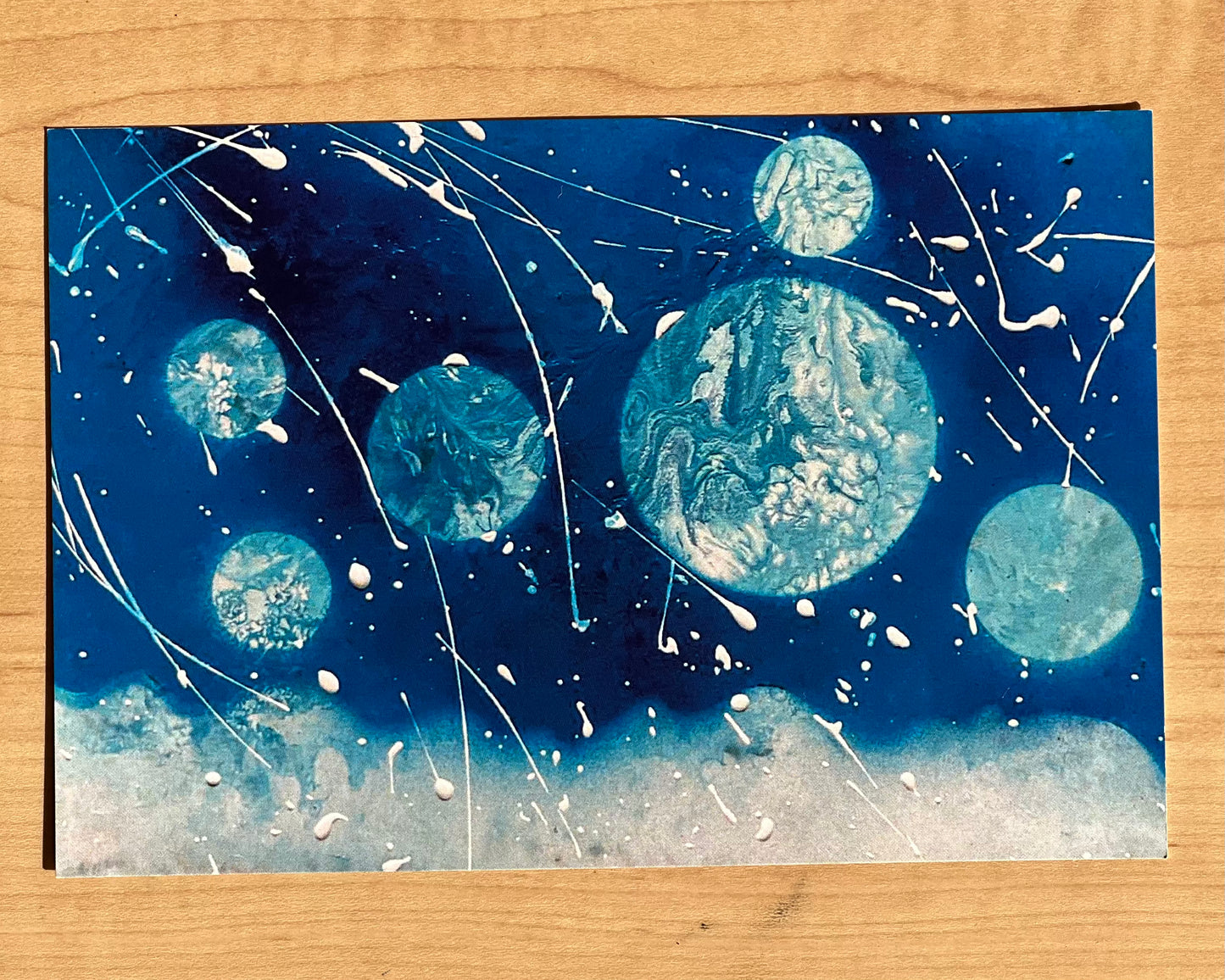 癒し Blue ポストカード